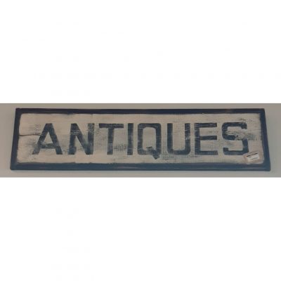 Antiques wood sign