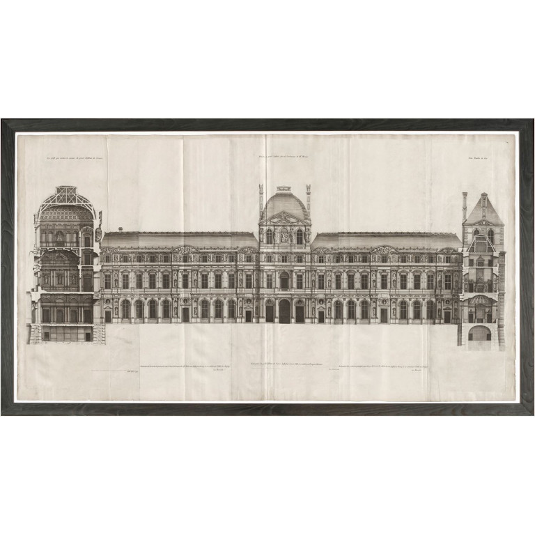 elevation of the louvre