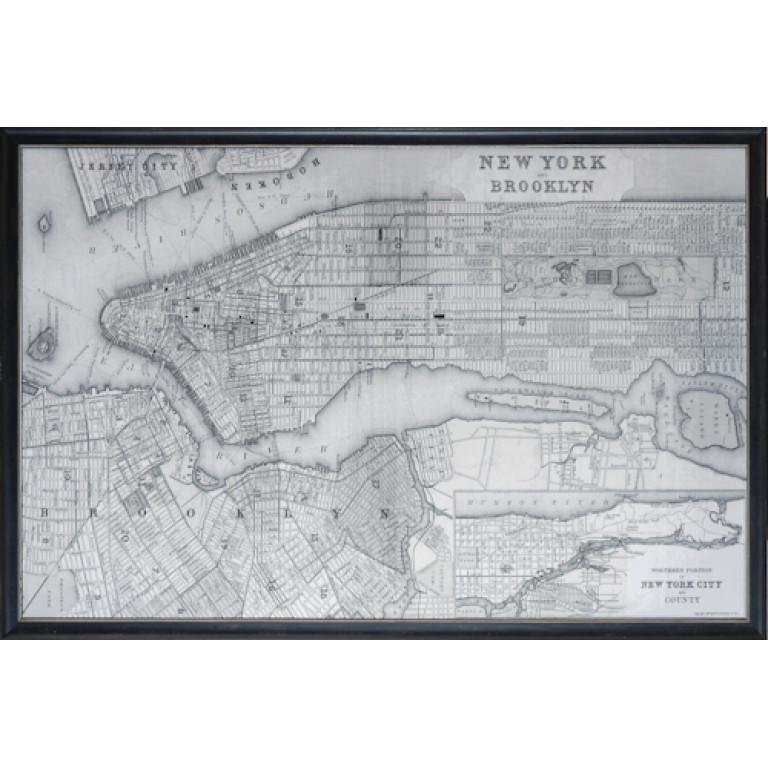 map new york city 1887 picture