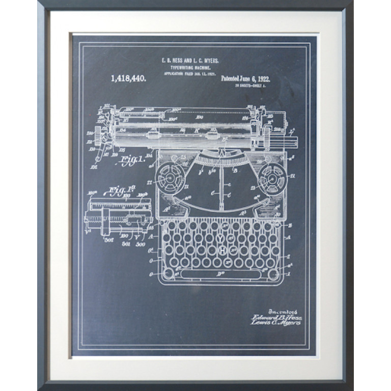 typewriting machine patent