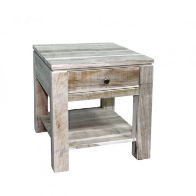rough cut metro side table