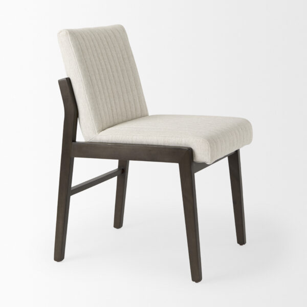 Tahoe Dining Chair - Cream, Dark Brown - Image 2