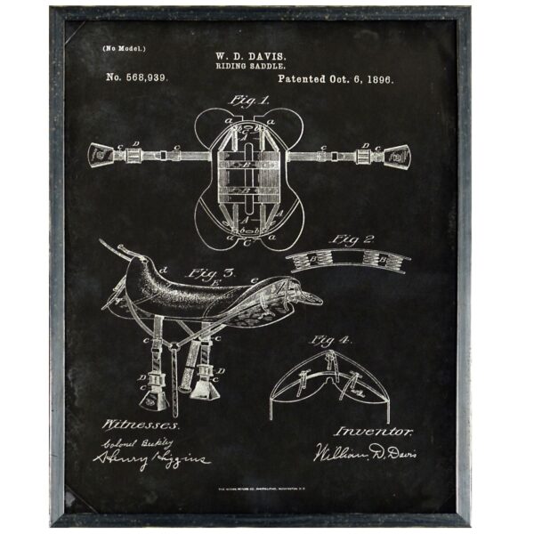 Patent - Riding Saddle 1896