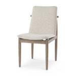 Cavett Dining Chair with Light Brown Wood Frame