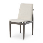 Cavett Dining Chair with Dark Brown Wood Frame