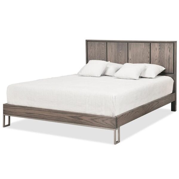 Electra Queen Platform Bed with Wood Headboard & 12" Wraparound Footboard with Posture Board - Image 2