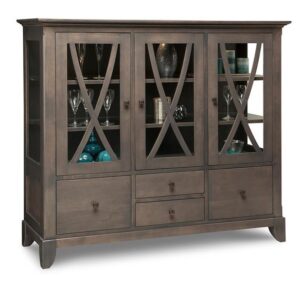 Florence China Cabinet with 3 Glass Doors