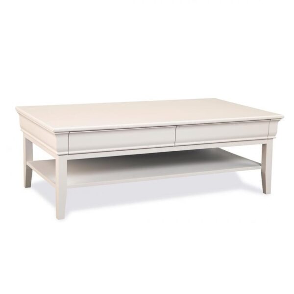 Monticello Coffee Table with Shelf and 2 Drawers