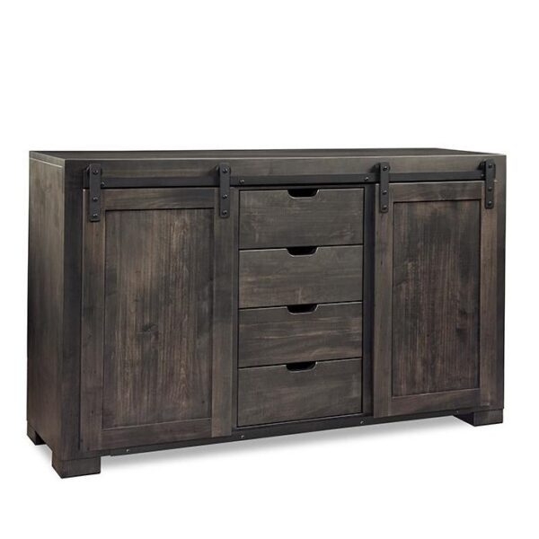 Steel City Sideboard with Barn Doors