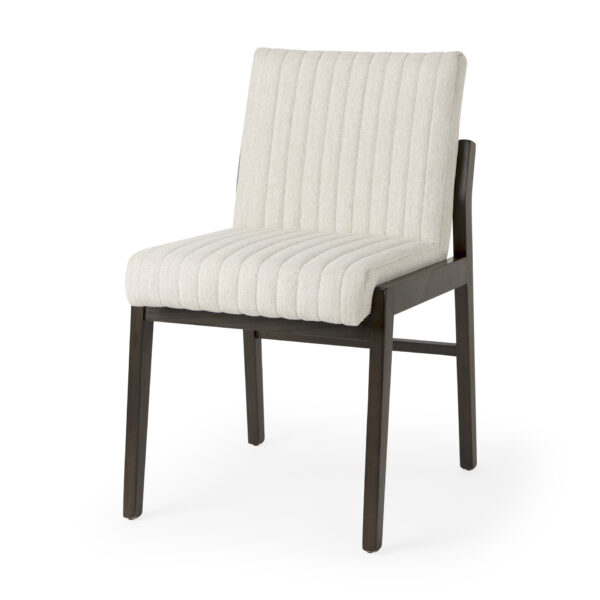 Tahoe Dining Chair - Cream, Dark Brown