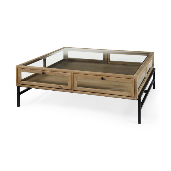 Arelius Coffee Table in Light Brown - Image 2