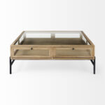Arelius Coffee Table in Light Brown
