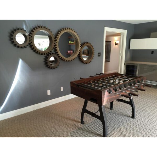 Set of 3 Earth Tone Cog Mirrors - Image 9