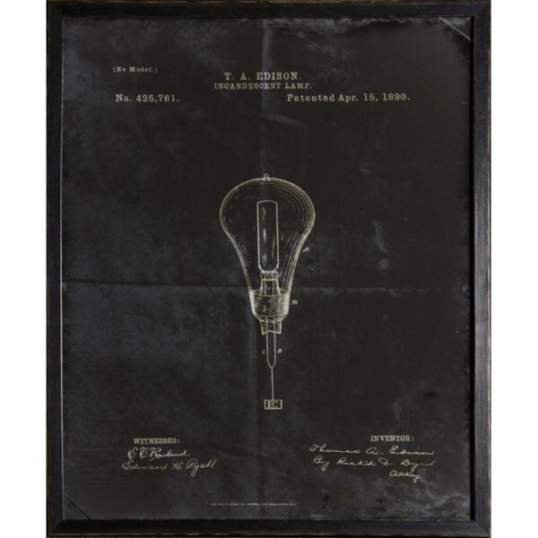 Edison Patent, 1890