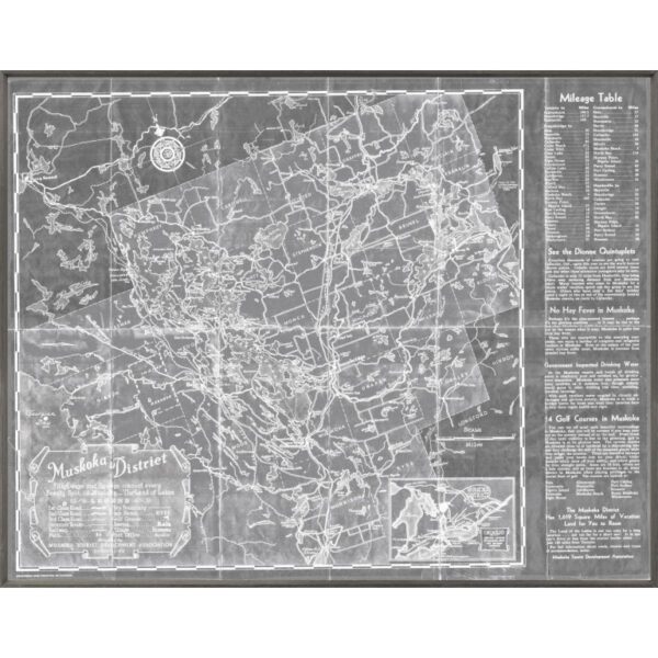 Muskoka District Map - Grey