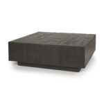 Hayden Dark Brown Wood Square Coffee Table