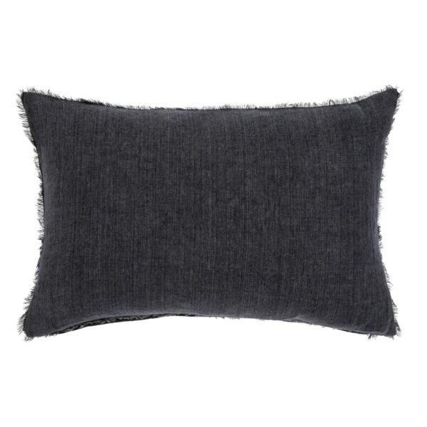 16 x 24 Lina Linen Pillow Charcoal