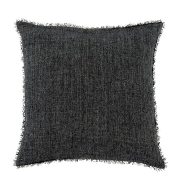 20 x 20 Lina Linen Pillow Charcoal