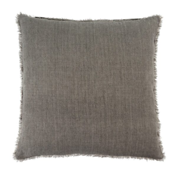 24 x 24 Lina Linen Pillow Warm Grey