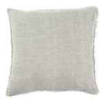 24 x 24 Lina Linen Pillow Flint Grey