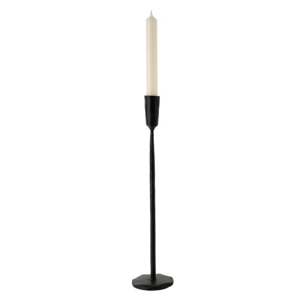 Luna Forged Candlestick L, Black