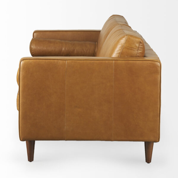 Svend Tan Leather Sofa - Image 2