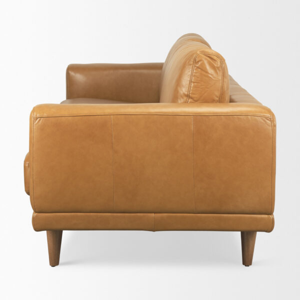 Cedrick Tan Leather Sofa - Image 2