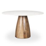 Allyson Round Marble Dinning Table - 48