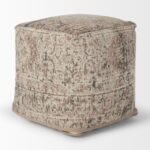 Khloe Small Taupe Pouf