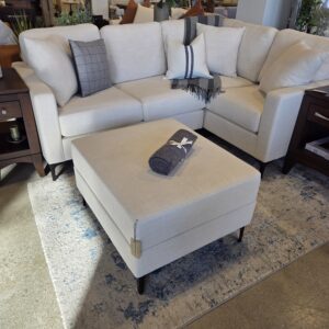 Ethan Sectional and Ottoman- Floor Model