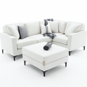 Ethan Sectional and Ottoman- Floor Model