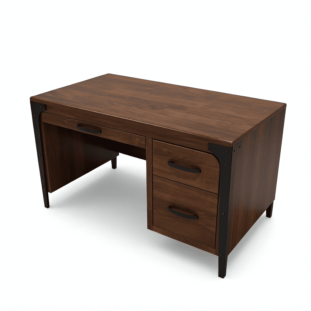 Portland Single Pedestal Desk- Floor Model